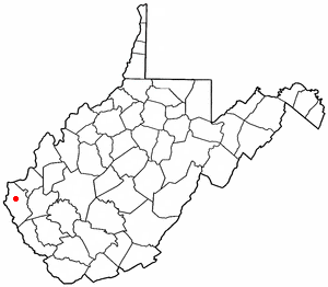 Location of Wayne, West Virginia