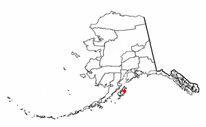 Location of Womens Bay, Alaska