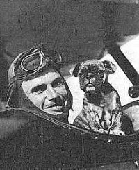 Field Kindley and mascot Fokker
