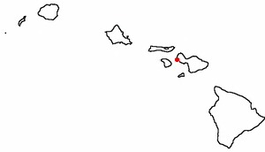 Location of Lāhainā, Hawaii