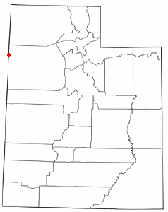 Location of Wendover, Utah