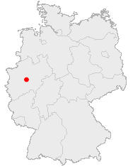 Map of Germany showing Hagen