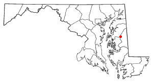 Location of Hillsboro, Maryland