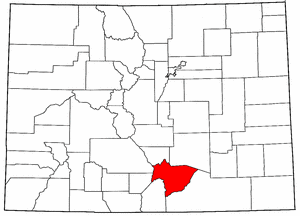 image:Map of Colorado highlighting Huerfano County.png