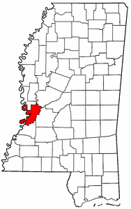 Image:Map of Mississippi highlighting Warren County.png