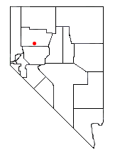 Location of Lovelock, Nevada
