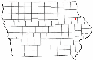 Location of Greeley, Iowa