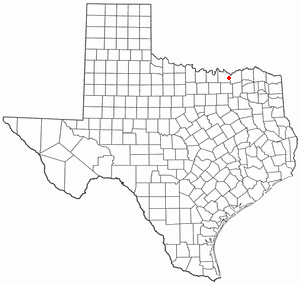 Location of Bells, Texas