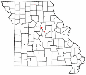 Location of McBaine, Missouri