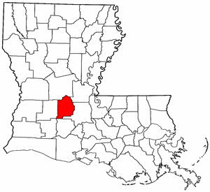 Image:Map of Louisiana highlighting Evangeline Parish.png