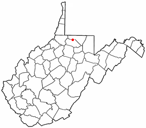 Location of Fairview, West Virginia