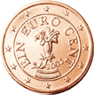 Gentian on Austrian € 0.01 coin