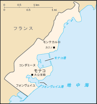 Map of Monaco