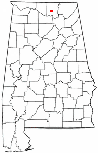Location of Huntsville, Alabama