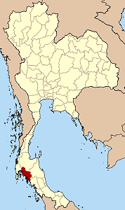 Map of Thailand highlighting Krabi Province