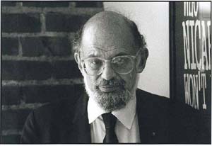 Photo of Allen Ginsberg by Robert Birnbaum
