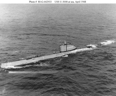 Type XXI U-boat U 3008, postwar photo