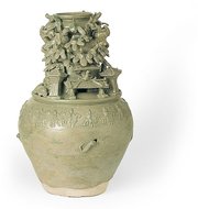 Celadon funerary jar from the  period