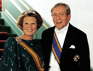 Claus von Amsberg with his wife, Queen Beatrix