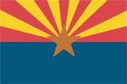 Flag of Arizona. Image provided by Classroom Clip Art (http://classroomclipart.com)