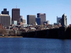 Beacon Hill and Downtown Boston as seen from Cambridge