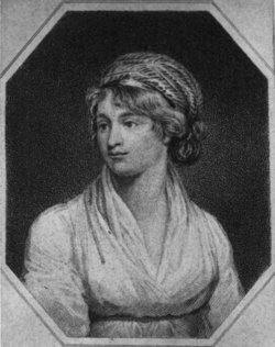 Mary Wollstonecraft;  stipple engraving by James Heath, ca. 1797, after a painting by John Opie.