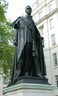 Statue of George VI at Carlton House Terrace, London