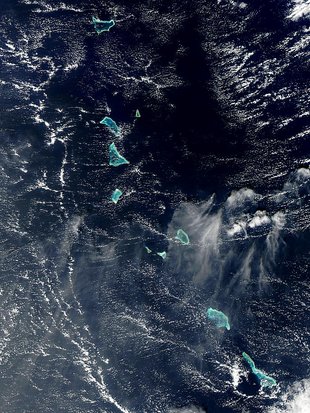 Some of the Kiribati islands
