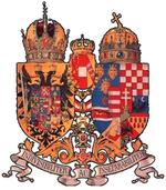 Coat of Arms of Austria-Hungary, adopted in  to emphasize the unity of the Empire during .