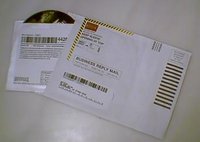 Netflix's patented disc mailing packaging