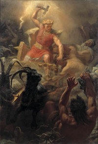 , god of thunder, one of the major figures in Germanic mythology.
