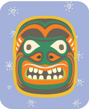 Aboriginal Mask Clipart.