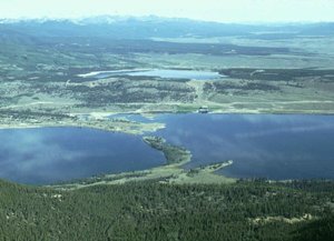 Aerial view of Twin Lakes