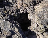 Lava tree mold near Black Crater