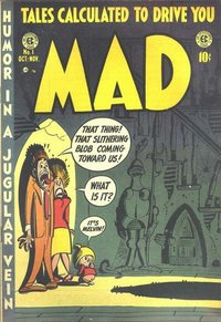 The first issue of MAD, – .  Art by .
