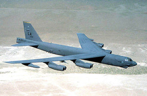 A B-52 in flight