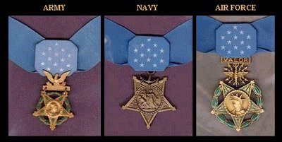 Three different United States Medals of Honor currently exist, one each for the Army, Navy, and Air Force.