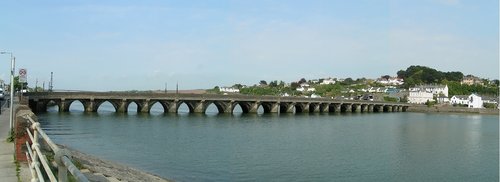A view of Bideford long bridge