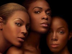 Destiny's Child featured on the cover of their latest album, Destiny Fulfilled. From left to right: , , and .