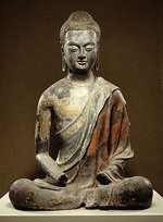 Seated Buddha (Tang dynasty ca. 650 China)