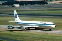 Pan Am operated its first transatlantic Boeing 707 flight in , inaugurating the Jet Age in the United States.