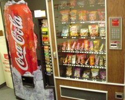Soda pop and snack machines