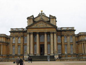 The main entrance to Blenheim Palace