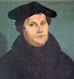 ,  Father of the German Reformation and reformer of the German language, 1529
