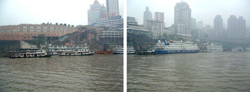 Chongqing waterfront on the Jialing. See the  article for some details