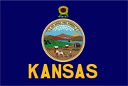 Flag of Kansas. Image provided by Classroom Clip Art (http://classroomclipart.com)