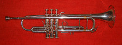 A standard B♭ trumpet