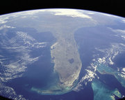 Florida taken from NASA Shuttle Mission STS-95 on 31st October 1998.
