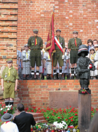On ,  this commemoration cermony was held to remember children who fought and fell in the Warsaw Uprising.
