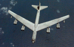 The high aspect ratio wing of a    bomber